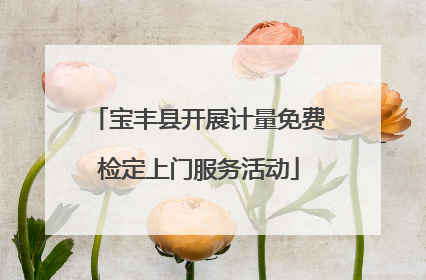 宝丰县开展计量免费检定上门服务活动