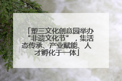 塑三文化创意园举办“非遗文化节”，集活态传承、产业赋能、人才孵化于一体