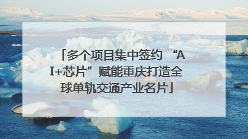 多个项目集中签约 “AI+芯片”赋能重庆打造全球单轨交通产业名片