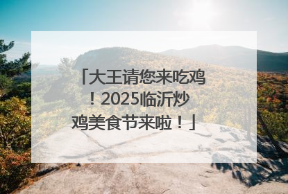 大王请您来吃鸡！2025临沂炒鸡美食节来啦！