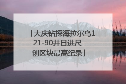 大庆钻探海拉尔乌121-90井日进尺 创区块最高纪录