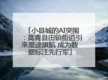小县城的AI突围：高青县田镇街道引来星途旗航 成为数据标注先行军