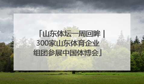 山东体坛一周回眸｜300家山东体育企业组团参展中国体博会
