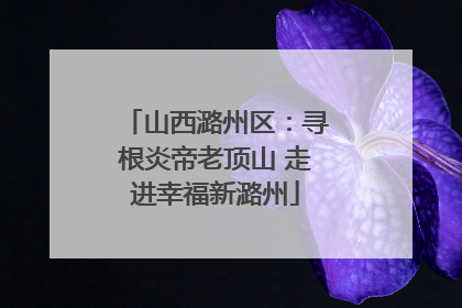 山西潞州区：寻根炎帝老顶山 走进幸福新潞州