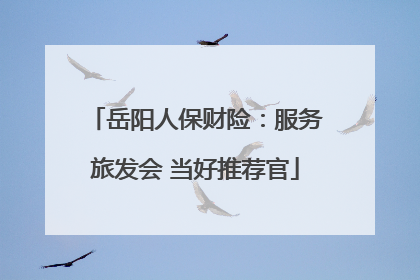 岳阳人保财险：服务旅发会 当好推荐官