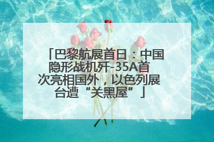 巴黎航展首日：中国隐形战机歼-35A首次亮相国外，以色列展台遭“关黑屋”