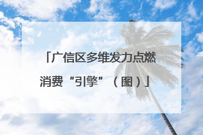 广信区多维发力点燃消费“引擎”（图）