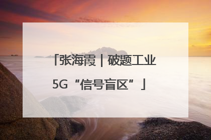 张海霞｜破题工业5G“信号盲区”