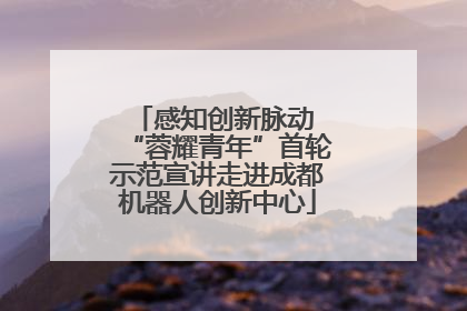 感知创新脉动 “蓉耀青年”首轮示范宣讲走进成都机器人创新中心