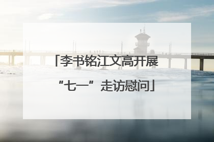 李书铭江文高开展“七一”走访慰问