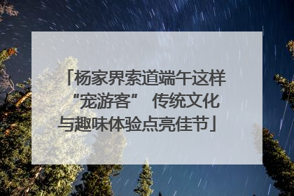 杨家界索道端午这样“宠游客” 传统文化与趣味体验点亮佳节