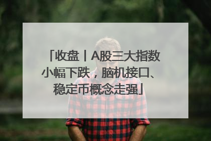 收盘丨A股三大指数小幅下跌，脑机接口、稳定币概念走强