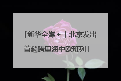 新华全媒＋丨北京发出首趟跨里海中欧班列