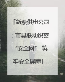 新蔡供电公司：市县联动织密“安全网” 筑牢安全屏障