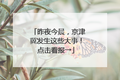 昨夜今晨，京津冀发生这些大事！点击看报→