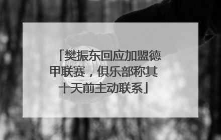 樊振东回应加盟德甲联赛，俱乐部称其十天前主动联系