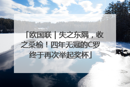 欧国联｜失之东隅，收之桑榆！四年无冠的C罗终于再次举起奖杯