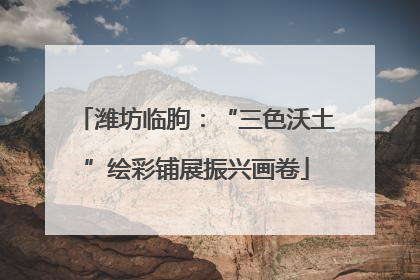 潍坊临朐：“三色沃土”绘彩铺展振兴画卷