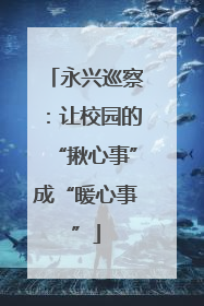 永兴巡察：让校园的“揪心事”成“暖心事”