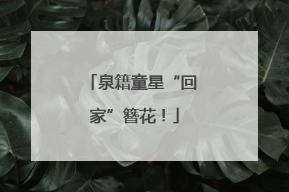 泉籍童星“回家”簪花！