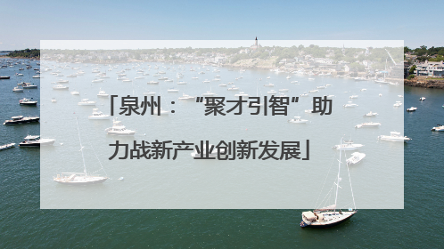 泉州：“聚才引智”助力战新产业创新发展