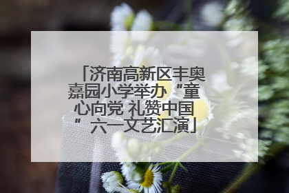 济南高新区丰奥嘉园小学举办“童心向党 礼赞中国”六一文艺汇演