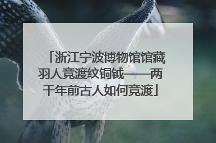 浙江宁波博物馆馆藏羽人竞渡纹铜钺——两千年前古人如何竞渡