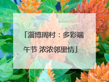淄博周村：多彩端午节 浓浓邻里情