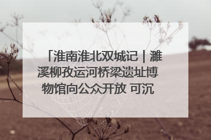 淮南淮北双城记｜濉溪柳孜运河桥梁遗址博物馆向公众开放 可沉浸式触摸历史