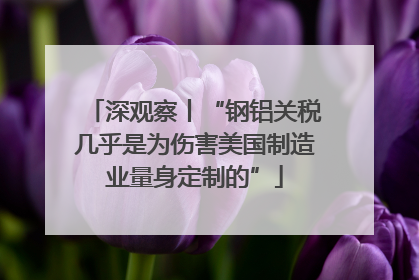 深观察丨“钢铝关税几乎是为伤害美国制造业量身定制的”