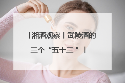 湘酒观察丨武陵酒的三个“五十三 ”