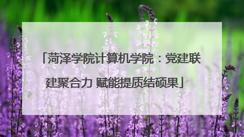 菏泽学院计算机学院：党建联建聚合力 赋能提质结硕果