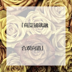 莼菜铺就融合双向道