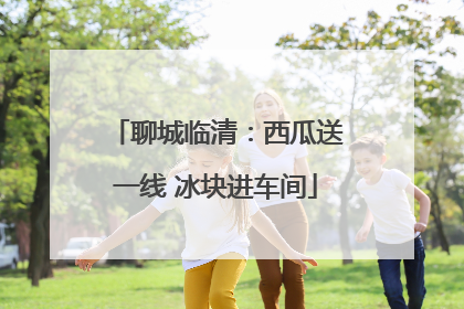 聊城临清：西瓜送一线 冰块进车间