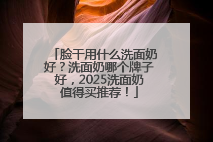 脸干用什么洗面奶好？洗面奶哪个牌子好，2025洗面奶值得买推荐！