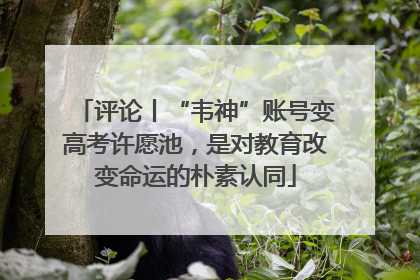 评论丨“韦神”账号变高考许愿池，是对教育改变命运的朴素认同