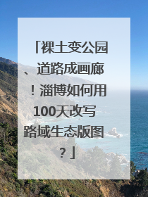 裸土变公园、道路成画廊！淄博如何用100天改写路域生态版图？