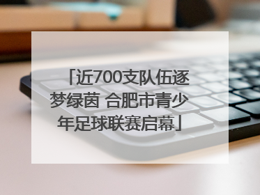 近700支队伍逐梦绿茵 合肥市青少年足球联赛启幕