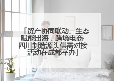 贸产协同联动、生态赋能出海，跨境电商·四川制造源头供需对接活动在成都举办