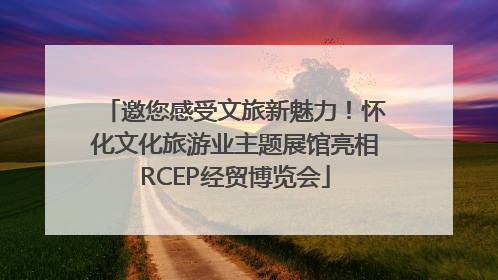 邀您感受文旅新魅力！怀化文化旅游业主题展馆亮相RCEP经贸博览会
