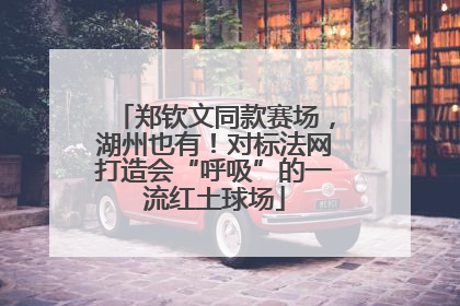 郑钦文同款赛场，湖州也有！对标法网打造会“呼吸”的一流红土球场