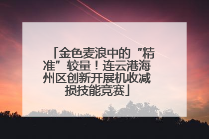 金色麦浪中的“精准”较量！连云港海州区创新开展机收减损技能竞赛