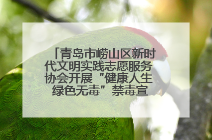 青岛市崂山区新时代文明实践志愿服务协会开展“健康人生 绿色无毒”禁毒宣传文明实践活动