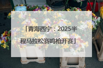 青海西宁：2025半程马拉松赛鸣枪开赛