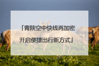 青陕空中快线再加密 开启便捷出行新方式
