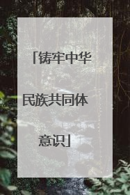 铸牢中华民族共同体意识
