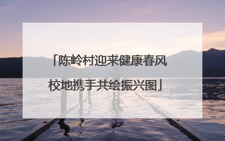陈岭村迎来健康春风 校地携手共绘振兴图