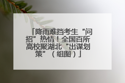 降雨难挡考生“问招”热情！全国百所高校聚湖北“出谋划策”（组图）