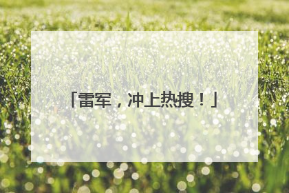 雷军，冲上热搜！