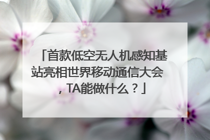 首款低空无人机感知基站亮相世界移动通信大会，TA能做什么？